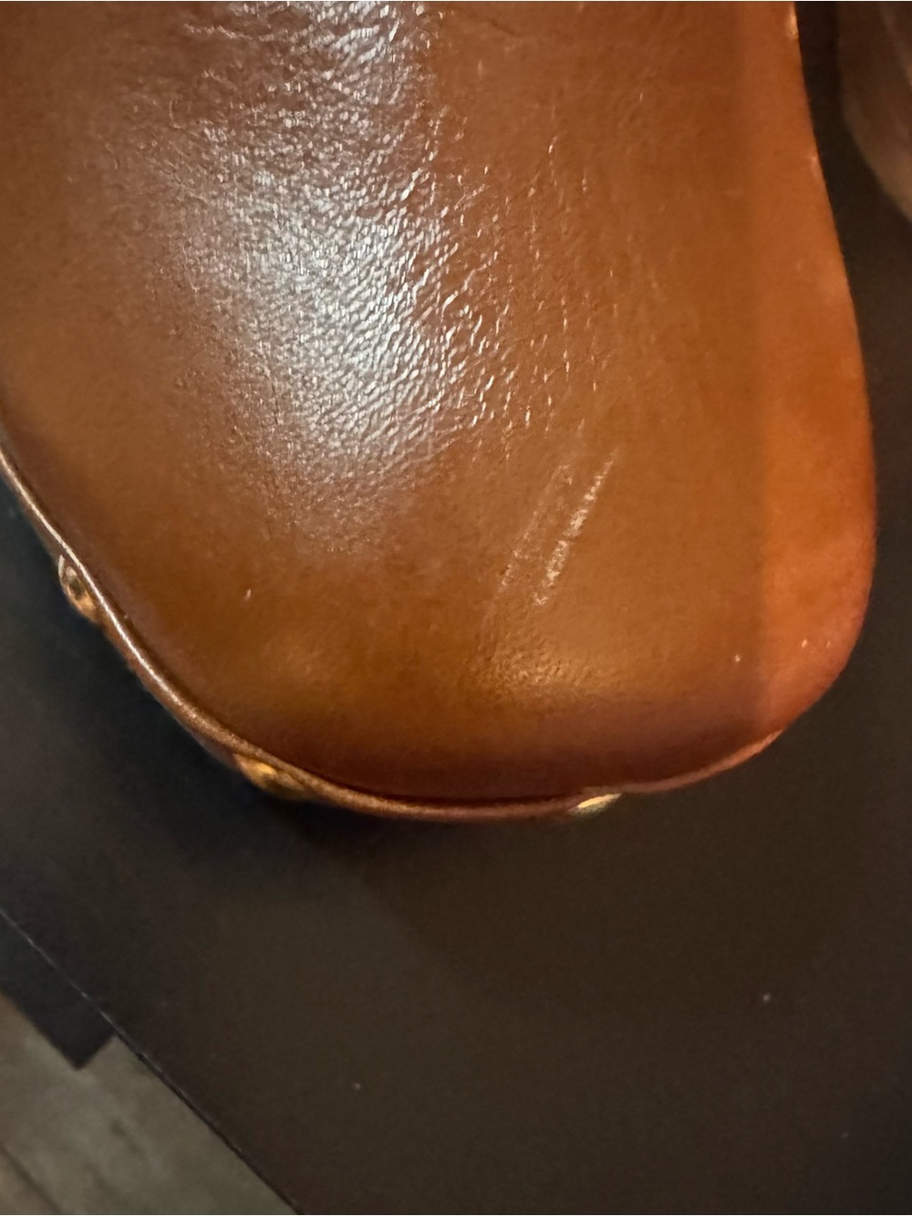 Anthro Matisse Liberty Womens Clog Heels Chunky Mule Platform Brown Leather 7 - Picture 8 of 10